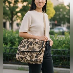 Camo Messenger Bag – Handmade from Upcycled‎ Vintage Camouflage Pants